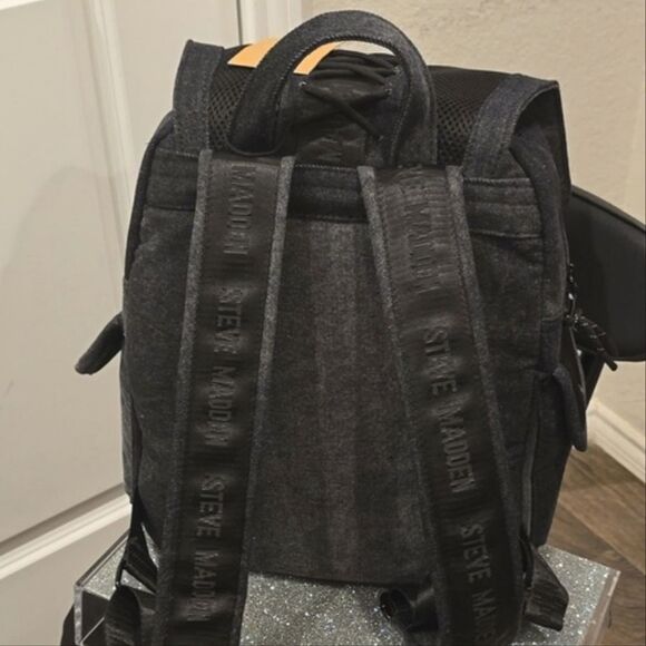 Steve Madden BZenni Denim Lace Backpack- Black Multi main image 10
